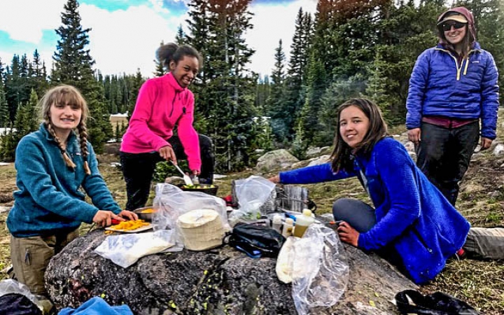 summer backpacking trip for teen girls in colorado